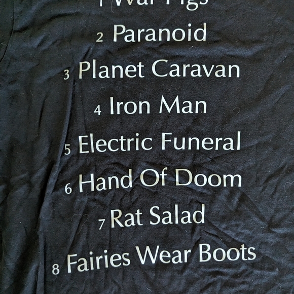 Raised by Wolves x Black Sabbath double sided graphic tee mens size Medium NWT - Picture 8 of 8